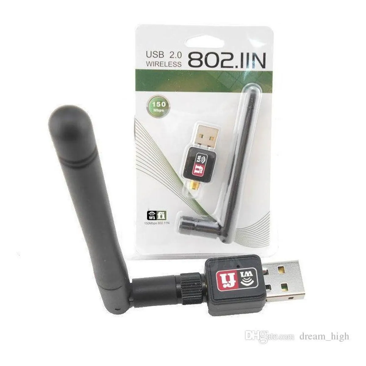 GENERICO - Antena wifi usb 2.0 wireless 802.iin 900mbps