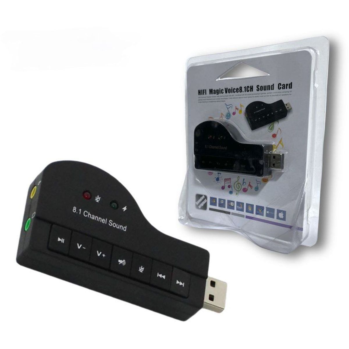 GENERICO - Tarjeta de sonido hifi 8.1 magic voice