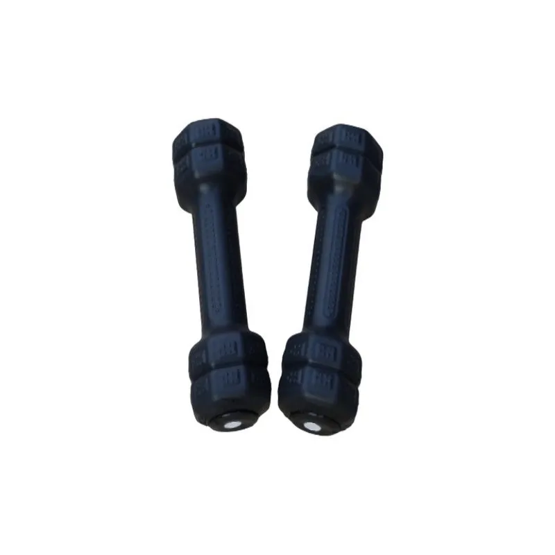 GENERICO - Par de mancuernas - pesas de vinil 0.5 kg-negro