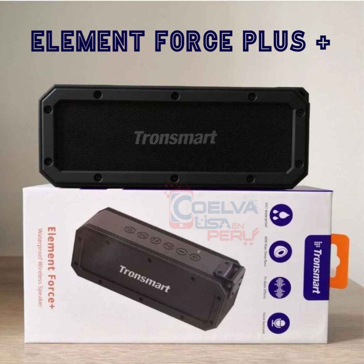 TRONSMART - Tronsmart Element Force Plus Parlante Bluetooth Resistente Agua 15h