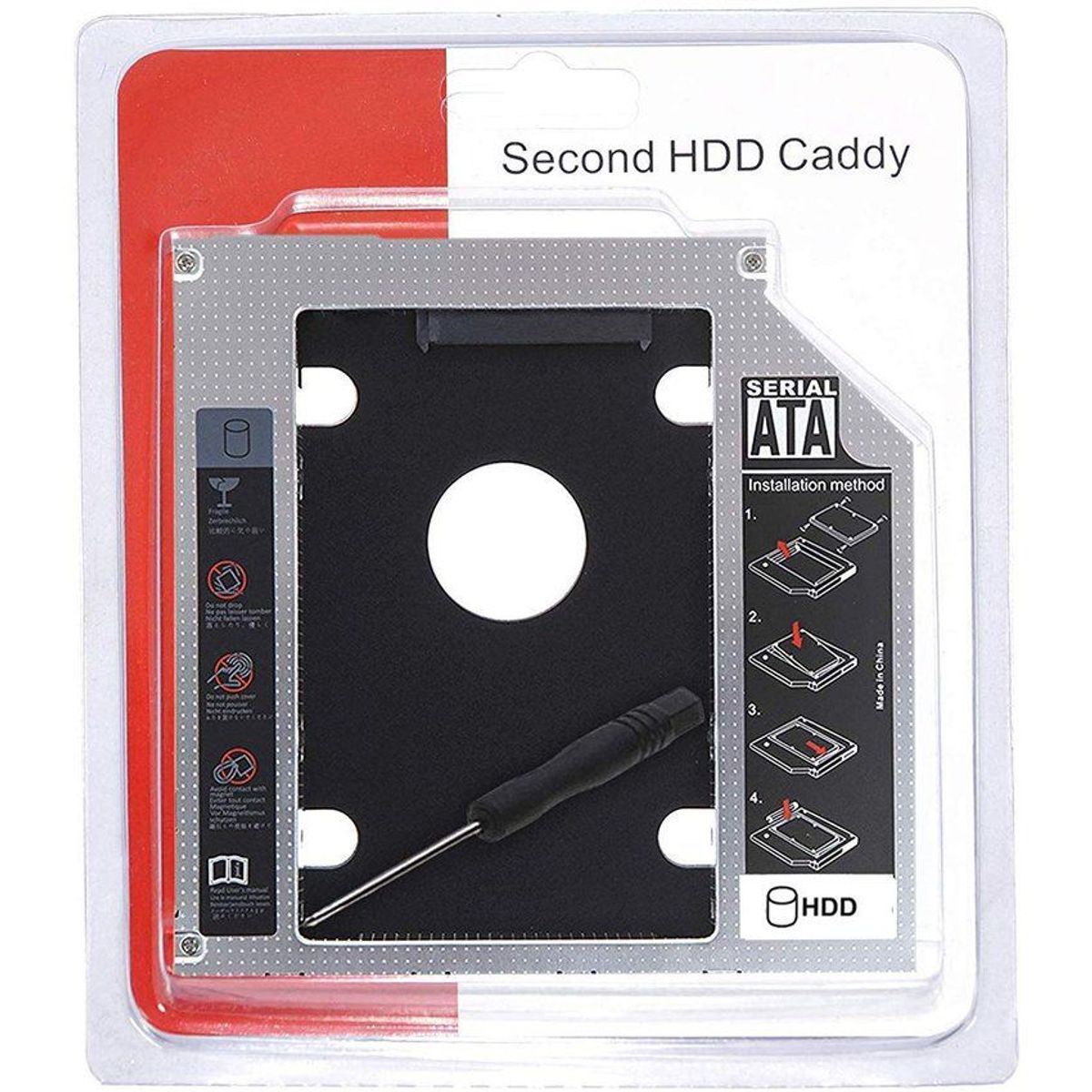 GENERICO - Caddy disco duro SATA  universal 9.5mm