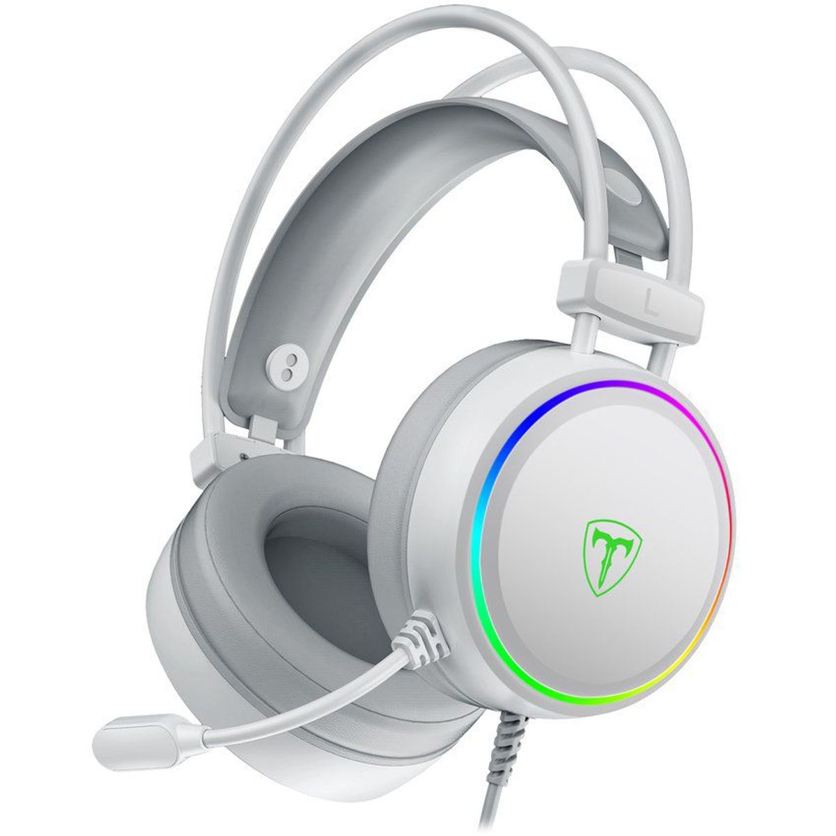 T DAGGER - Audífonos gamer t-dagger sona white t-rgh304w rgb 7.1 virtual - blanco