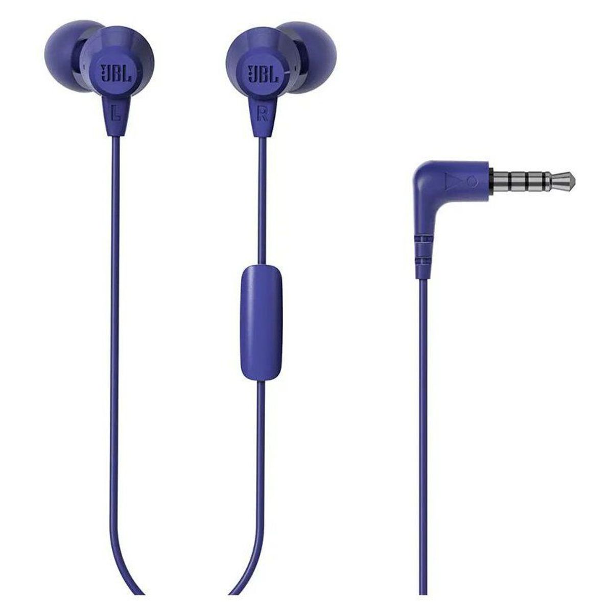 JBL - JBL C50HI Audífono Intrauricular con Micrófono Ligero - Azul