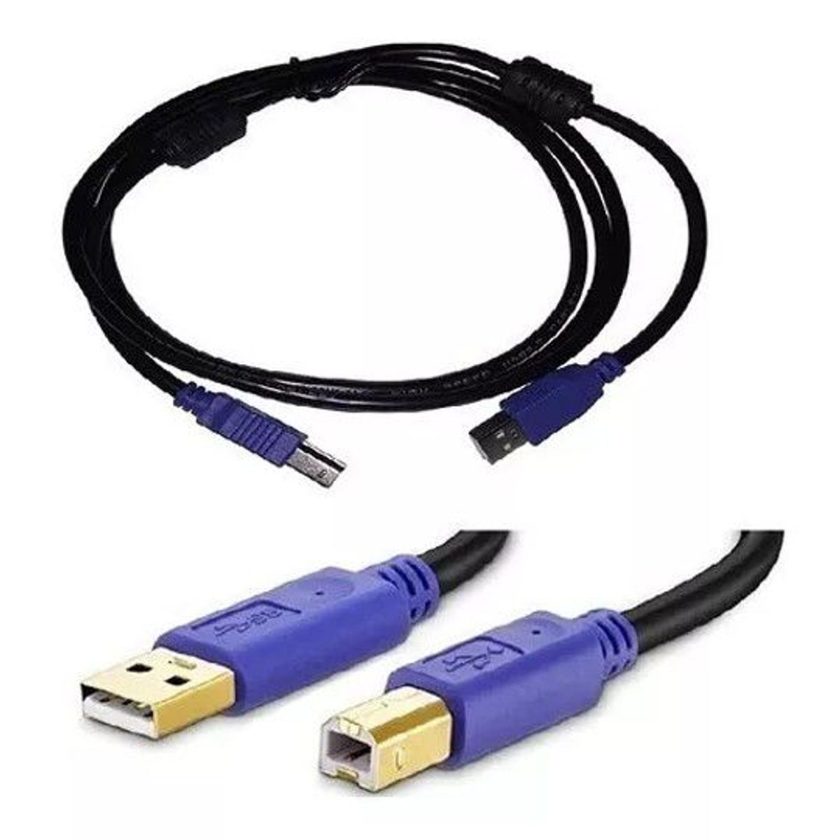 GENERICO - Cable usb para impresoras 5  metros - negro