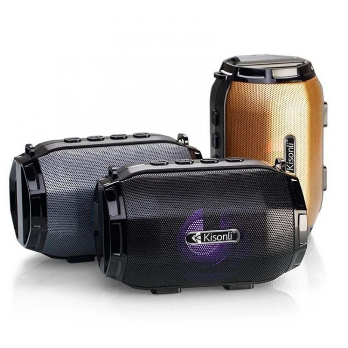 KISONLI - Parlante inalámbrico/ parlante bluetooth kisonli  led 904