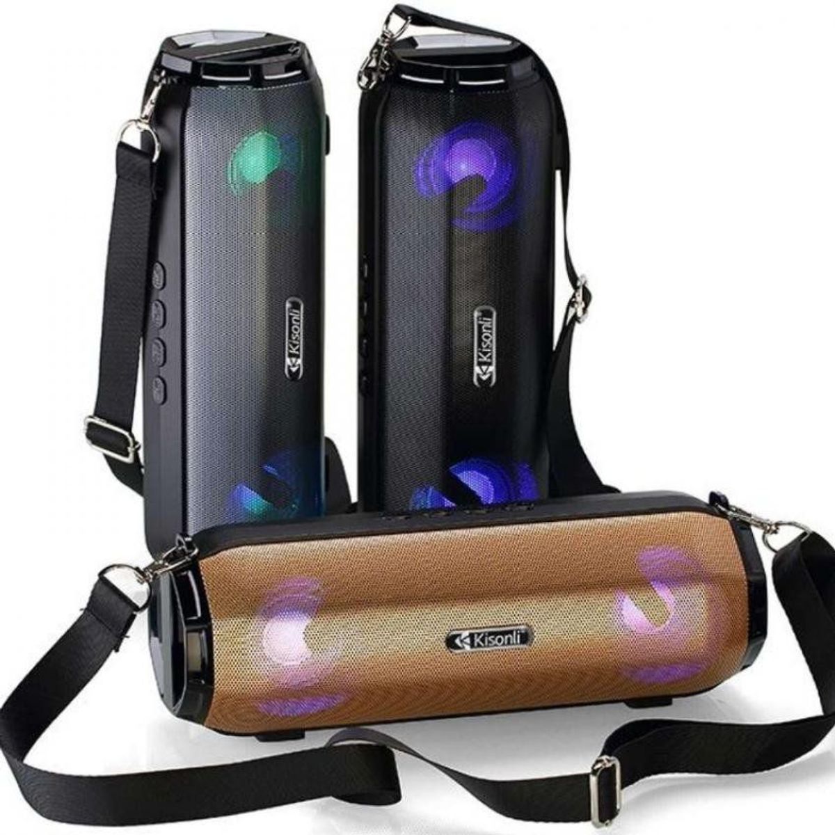 KISONLI - Parlante inalámbrico/ parlante bluetooth kisonli  led 903