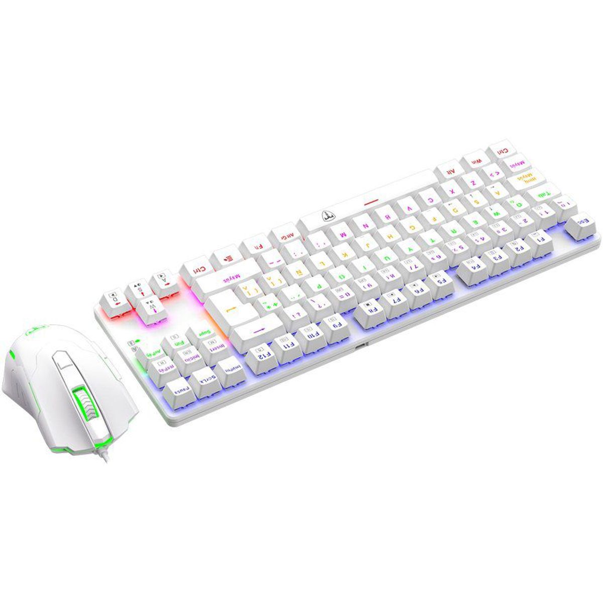 T DAGGER - Combo gamer t-dagger tgk313w + tgm206w - blanco