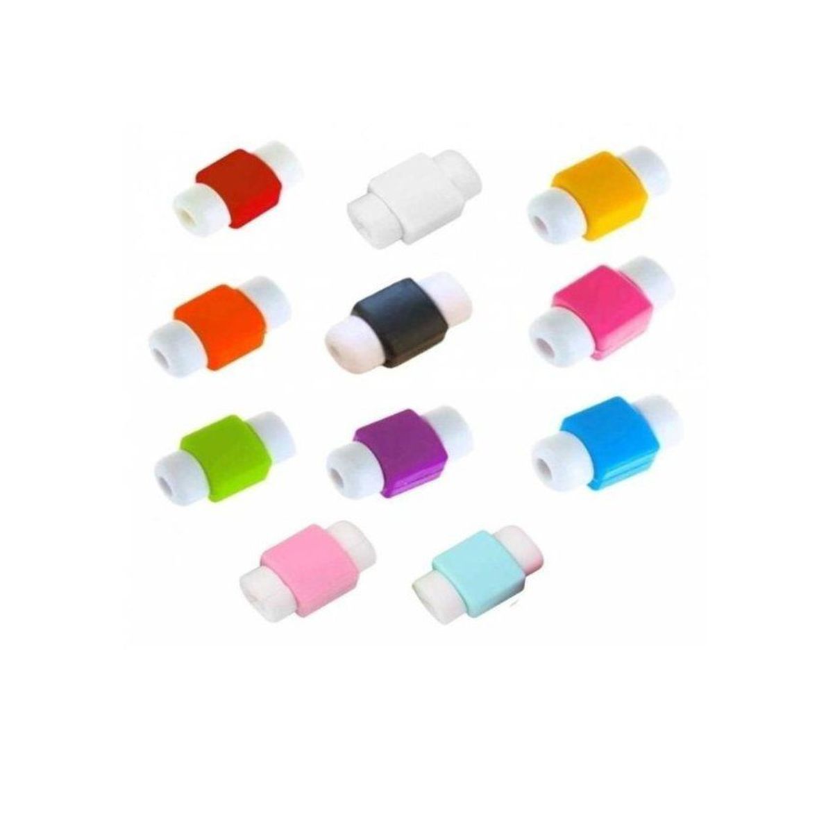 GENERICO - Protector de cable lightning / color entero 2 unidades