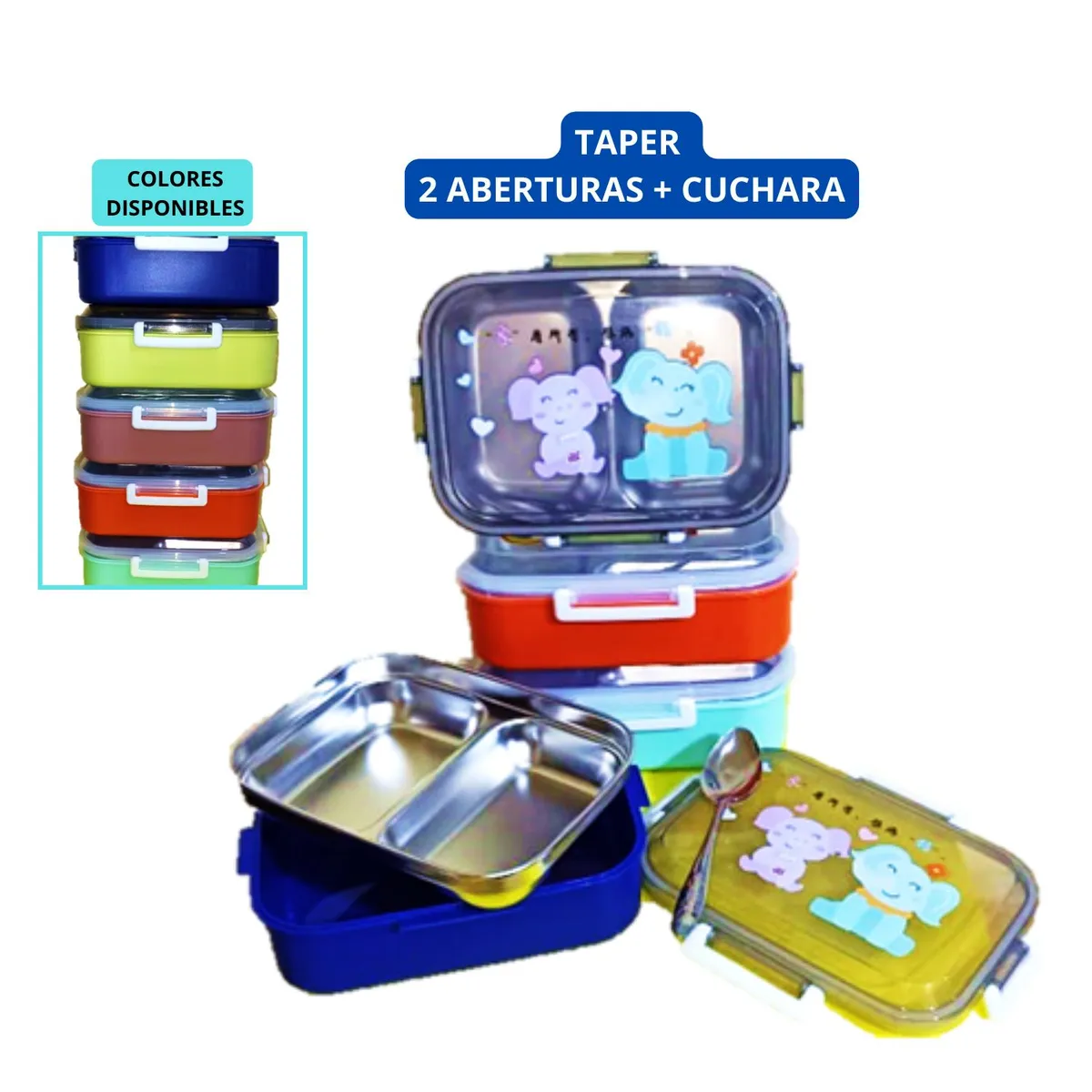 GENERAC - TAPER KAWAI DOBLE BANDEJA DE ACERO INOXIDABLE  CUCHARA ACERO