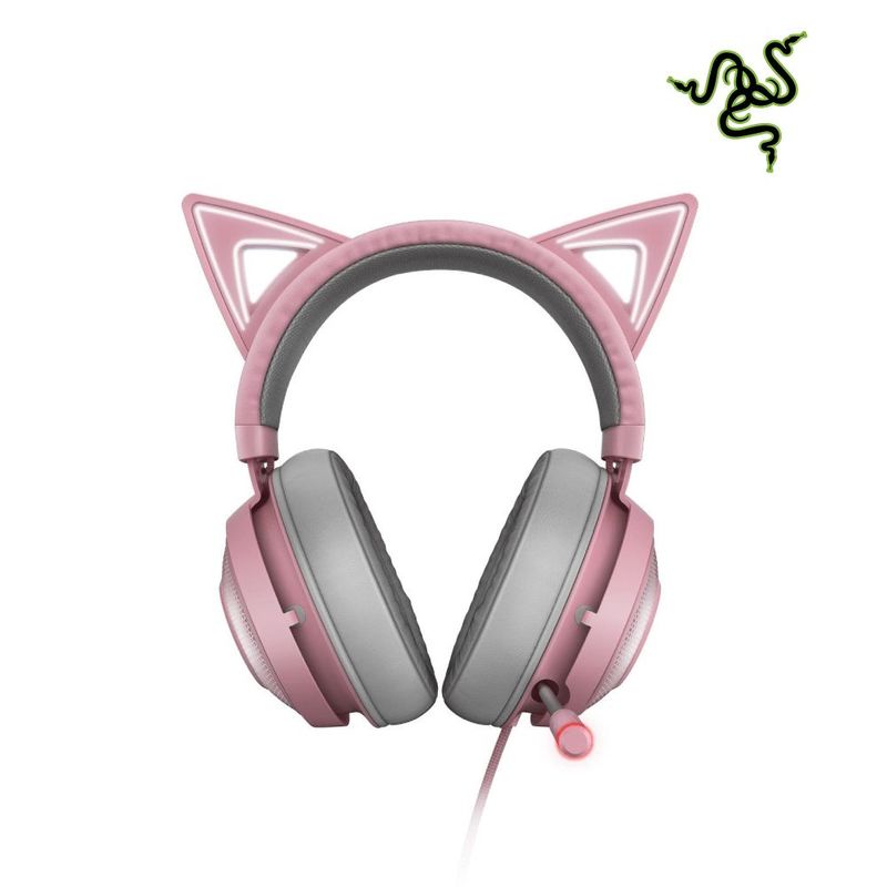 RAZER - AUDIFONO RAZER KRAKEN KITTY EDITION CHROMA USB QUARTZ