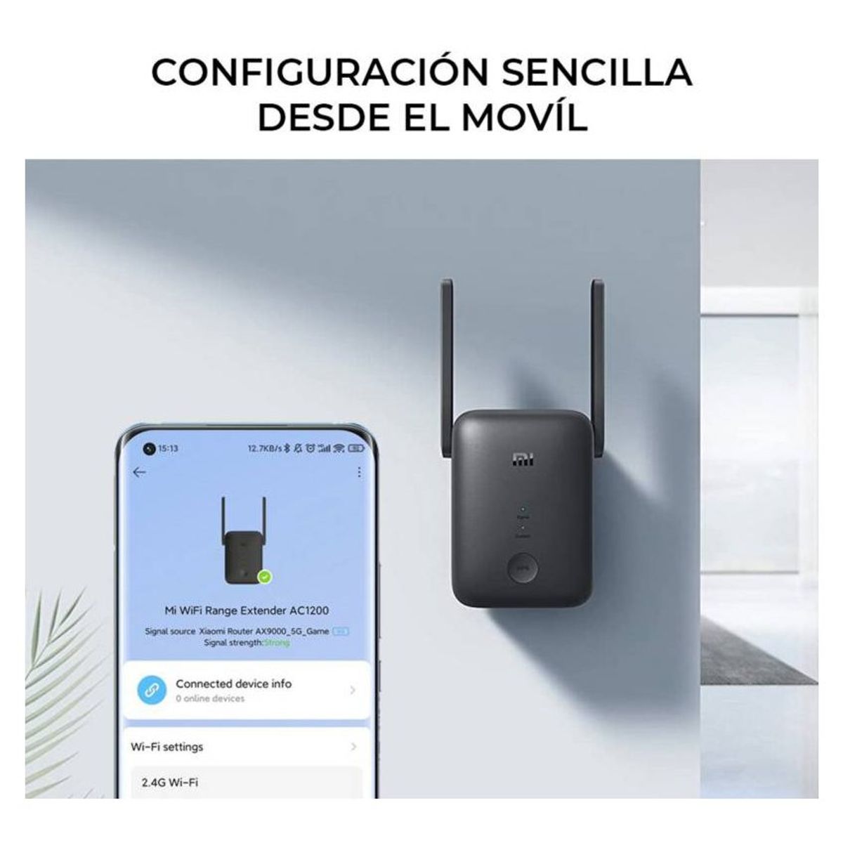XIAOMI - Xiaomi MI Wifi Range Extender AC1200 Doble Banda con Puerto Ethernet