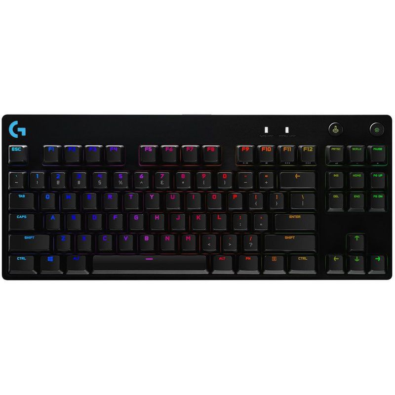 LOGITECH - Logitech - Teclado G PRO TKL GX Blue Clicky RGB Lightsync