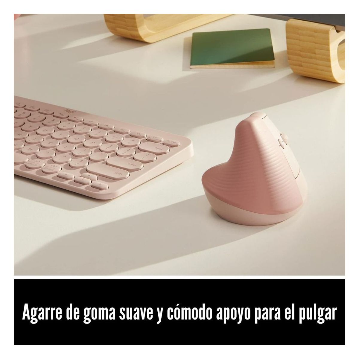 LOGITECH - Logitech - Mouse Lift Vertical Ergonómico Logi Bolt Rosa