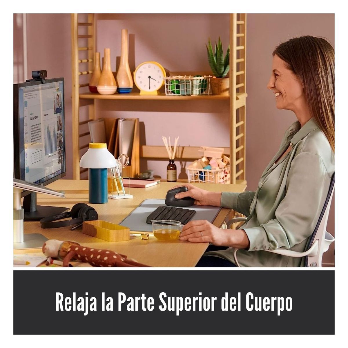 LOGITECH - Logitech - Mouse Lift Vertical Ergonómico Logi Bolt - Black