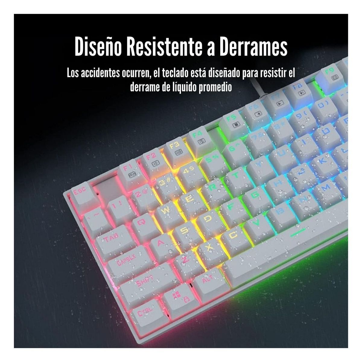 REDRAGON - Redragon - Teclado Kumara K552 RGB TKL Switch Red Spa - White