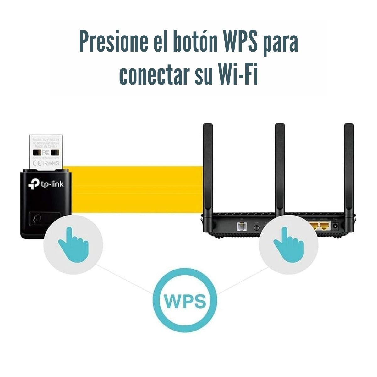 TP LINK - TP-Link - Adaptador WiFi USB TL-WN823n 300 Mbps