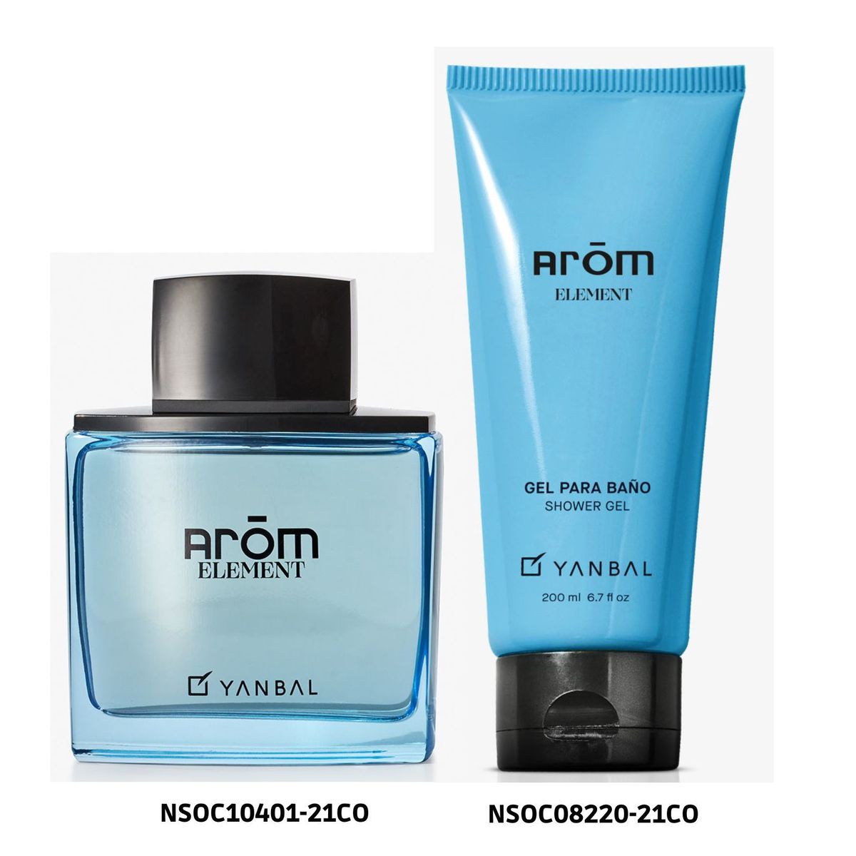 YANBAL - Set para Hombre Arom Element Eau de Parfum y Gel de Baño