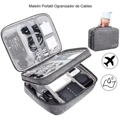 Estuche Organizador de Cables y Accesorios Impermeable - Gris AURELA |  falabella.com