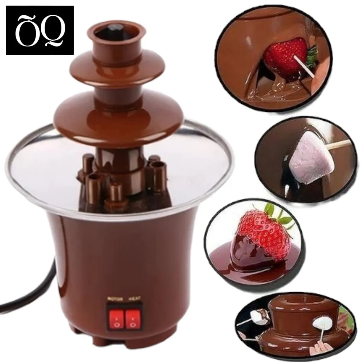 OEM - Fuente Chocolatera Eléctrica de 3 Pisos - Fondue Fountain