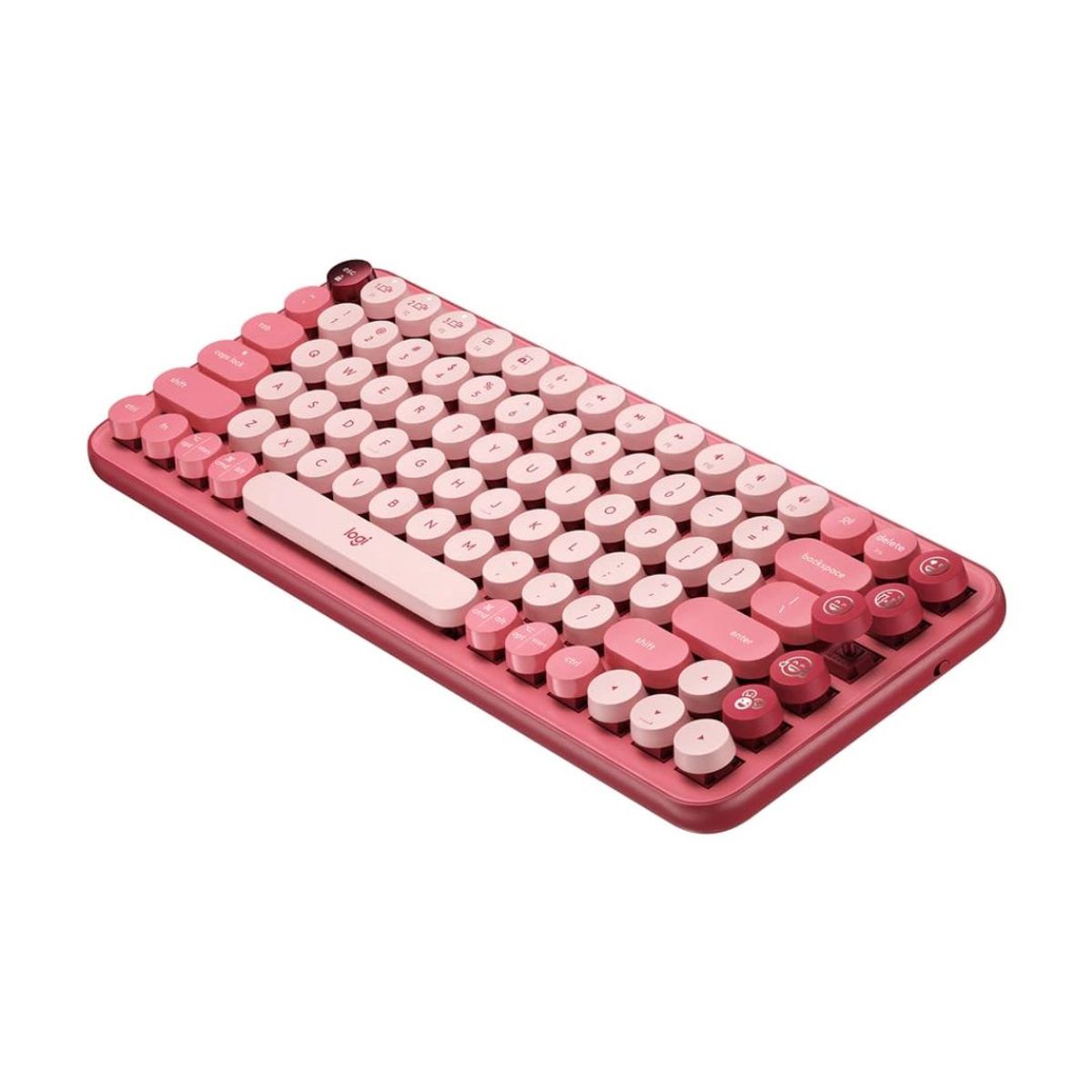 LOGITECH - TECLADO MECÁNICO LOGITECH POP KEYS MULTIDEVICE INALAMBRICO CORAL