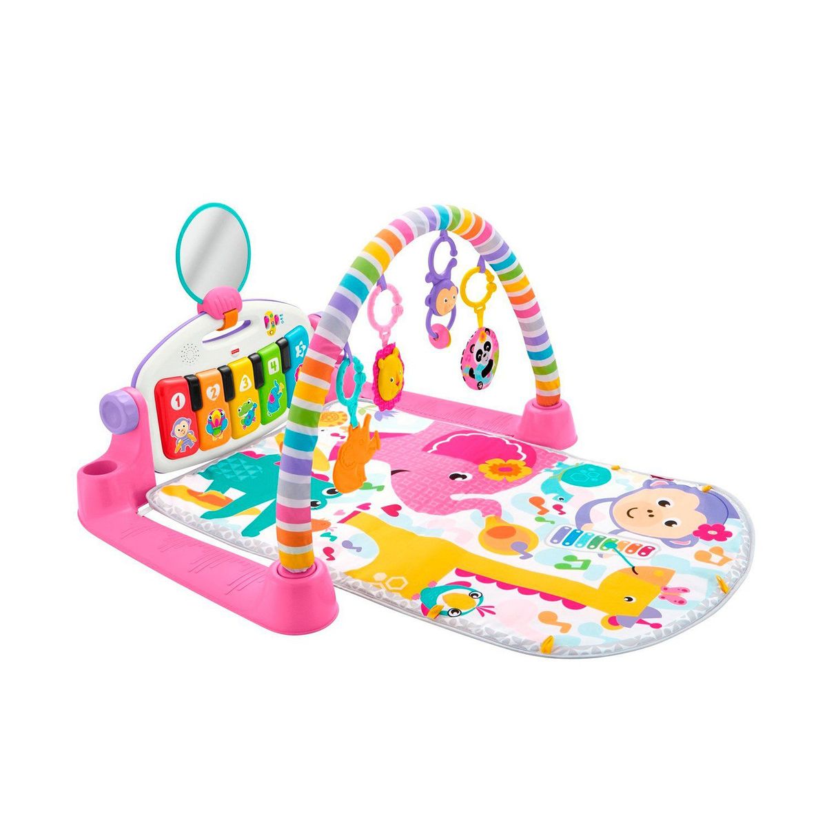 FISHER PRICE - Fisher Price Gimnasio Deluxe Piano Pataditas Rosa