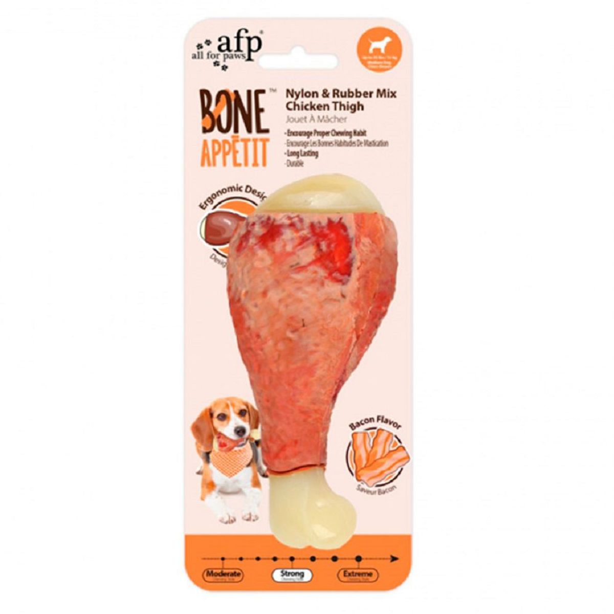 ALL FOR PAWS - Juguete para perros - Pierna de Pollo Bone Appetit