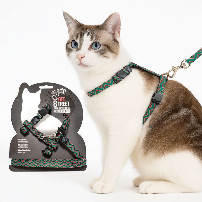 ALL FOR PAWS - Arnes para gatos - Zigzag