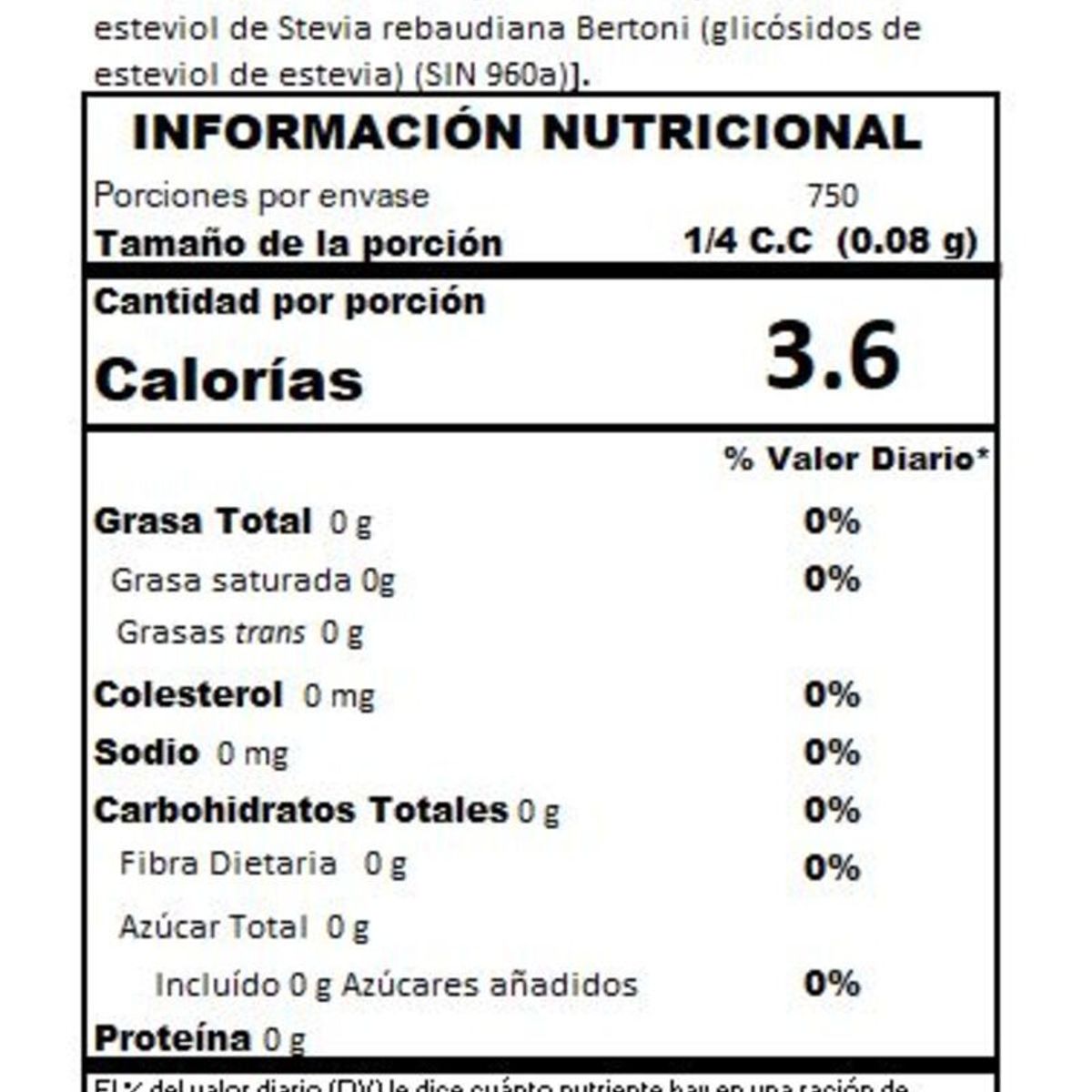 ONZA - Stevia en polvo Onza pote 60g