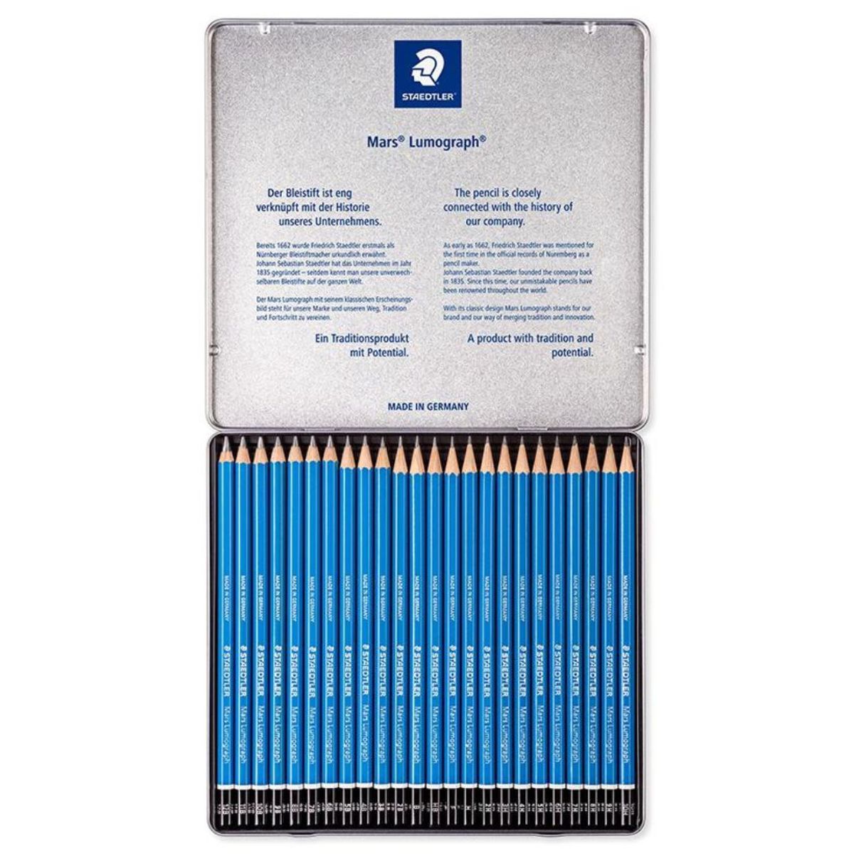 STAEDTLER - Lápiz Grafito Mars Lumograph X24
