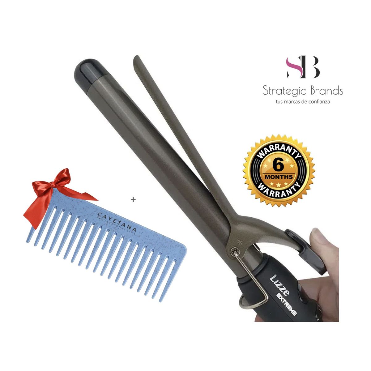 LIZZE - Rizador de Cabello Profesional 32 mm Lizze EXTREME