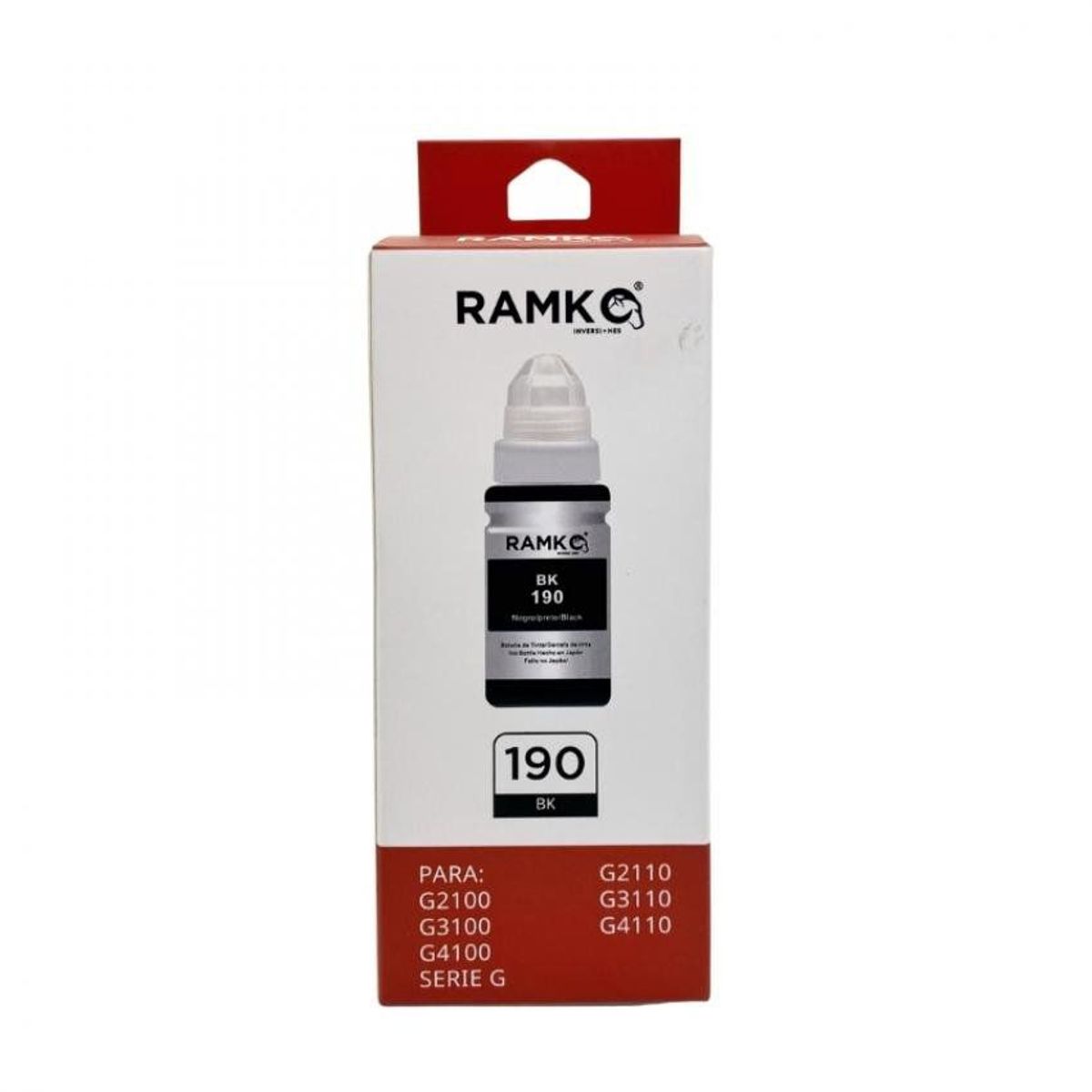 RAMKO - Tinta para impresora compatible gi190 black
