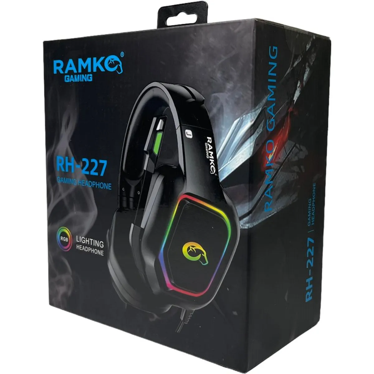 RAMKO - Audífonos gamer premium rh227 ramko con luces y micrófono