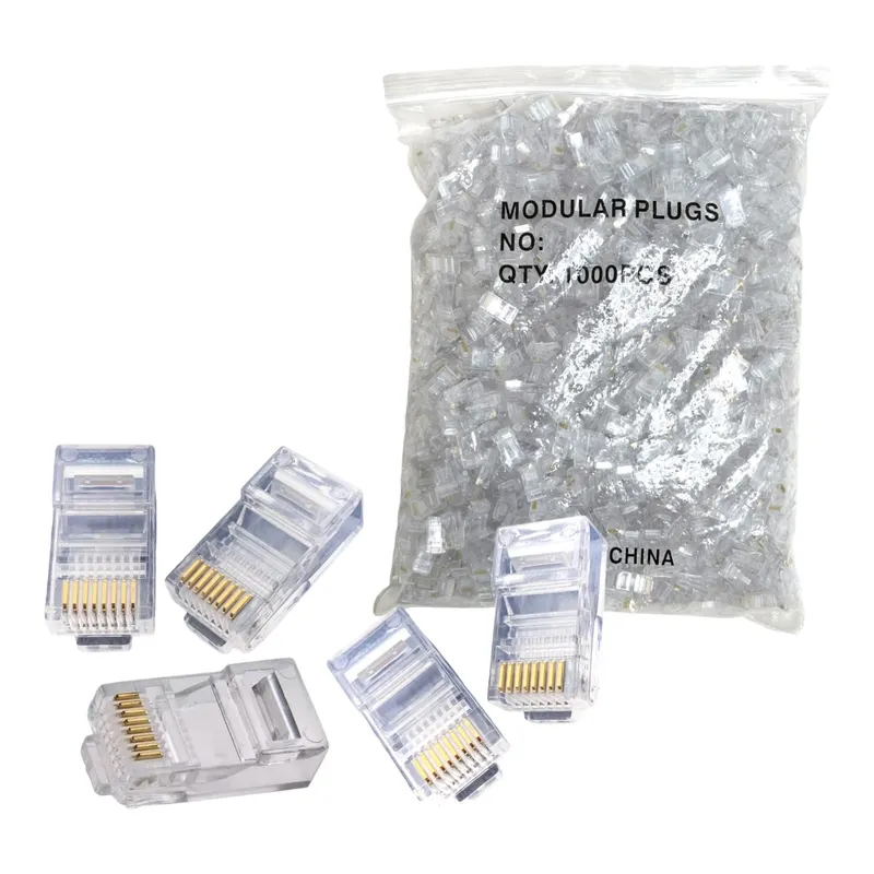 RAMKO - Conectores rj45 paquete por 1000 unidades cat 5