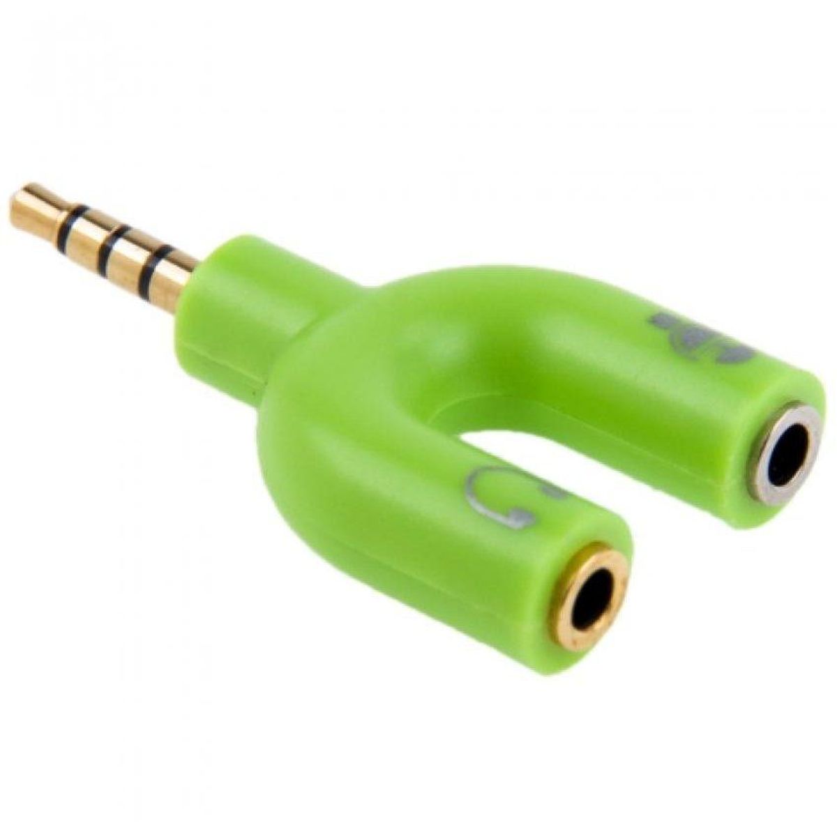 RAMKO - Adaptador jack divisor de audio y micrófono 35mm