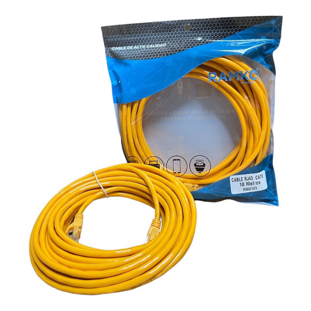 RAMKO - Cable internet rj45 cat6 10 metros