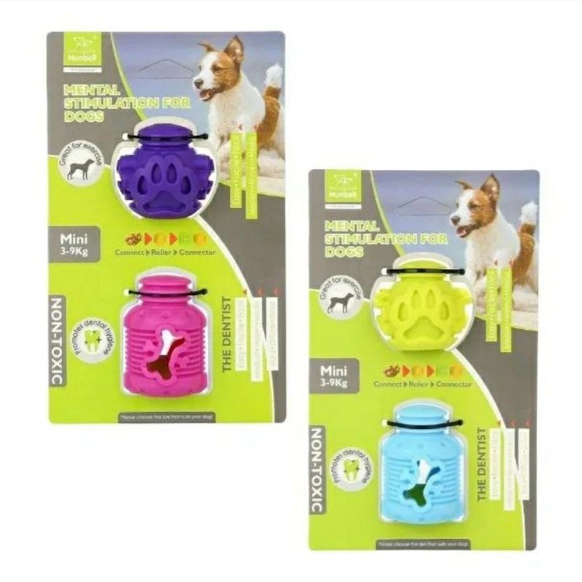 GENERICO - JUGUETE DISPENSADOR DE SNACKS MARCA NUNBELL - 2 PIEZAS