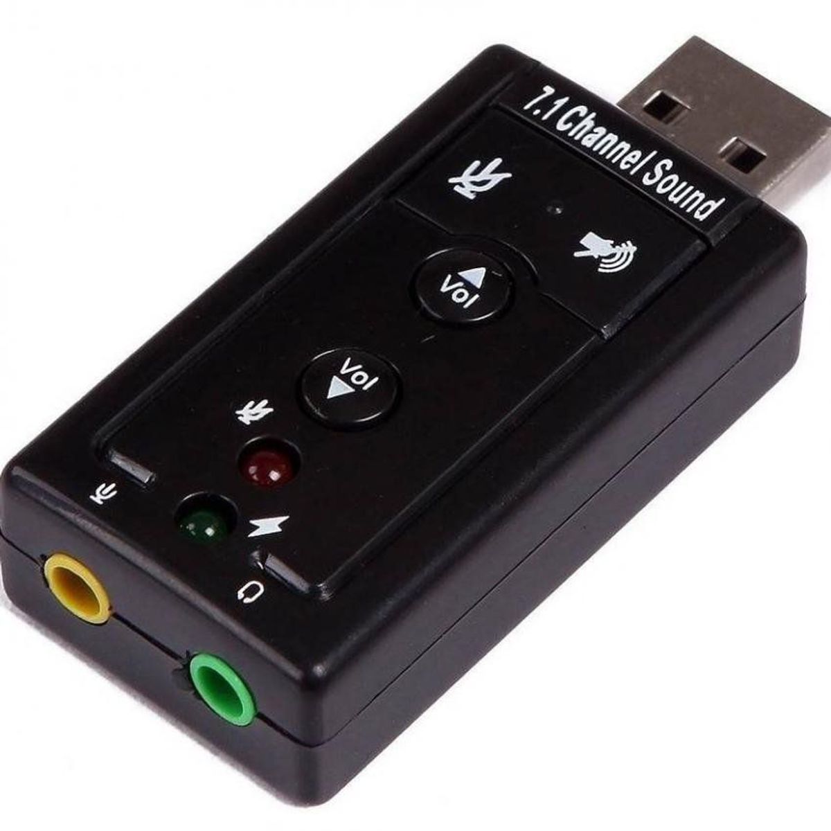 GENERICO - Tarjeta de sonido usb 7.1 audio 3d microfono externo