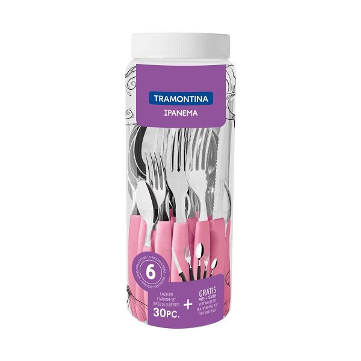 TRAMONTINA - Juego de Cubiertos 30 Piezas Tramontina