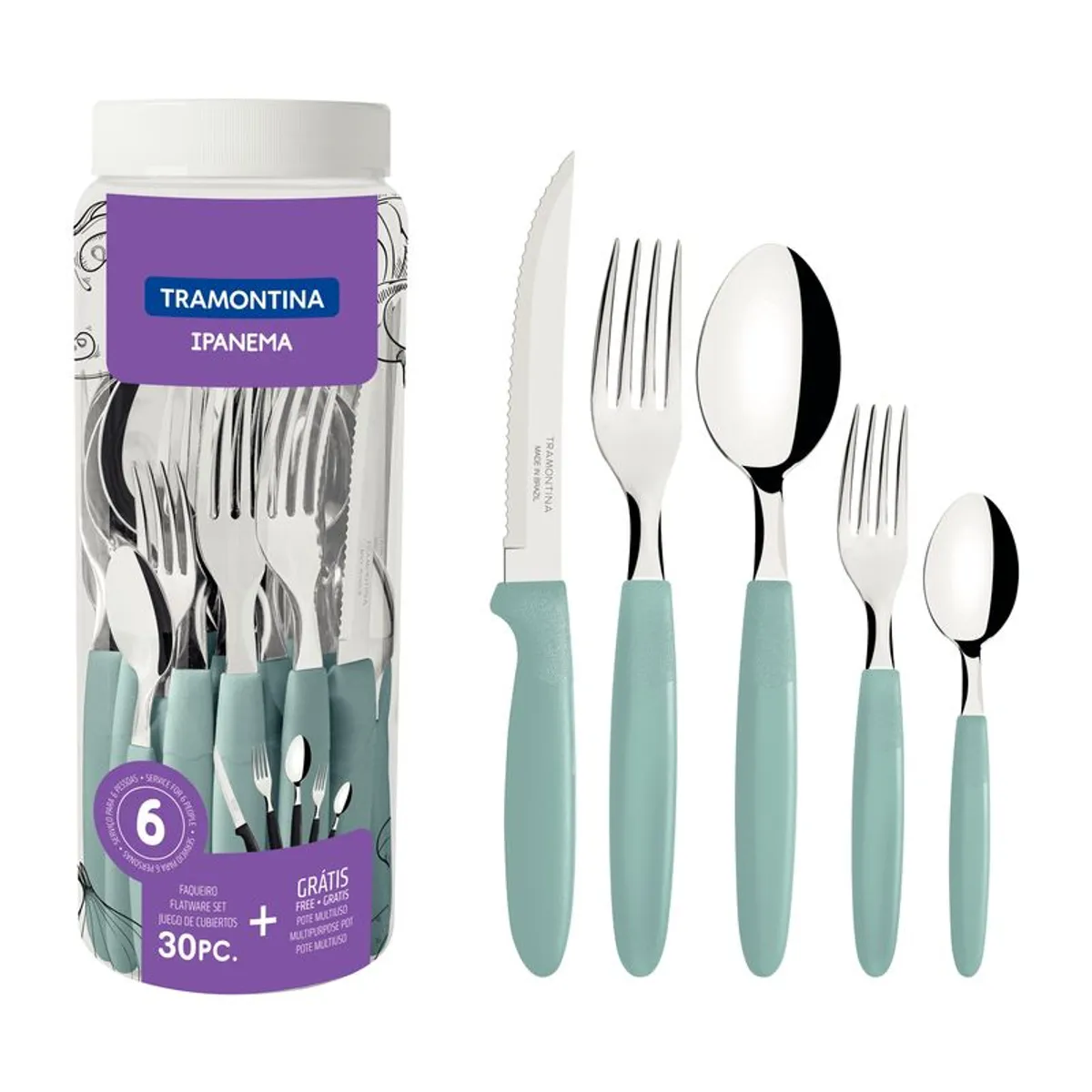 TRAMONTINA - Set de Cubiertos x 30 Piezas Tramontina