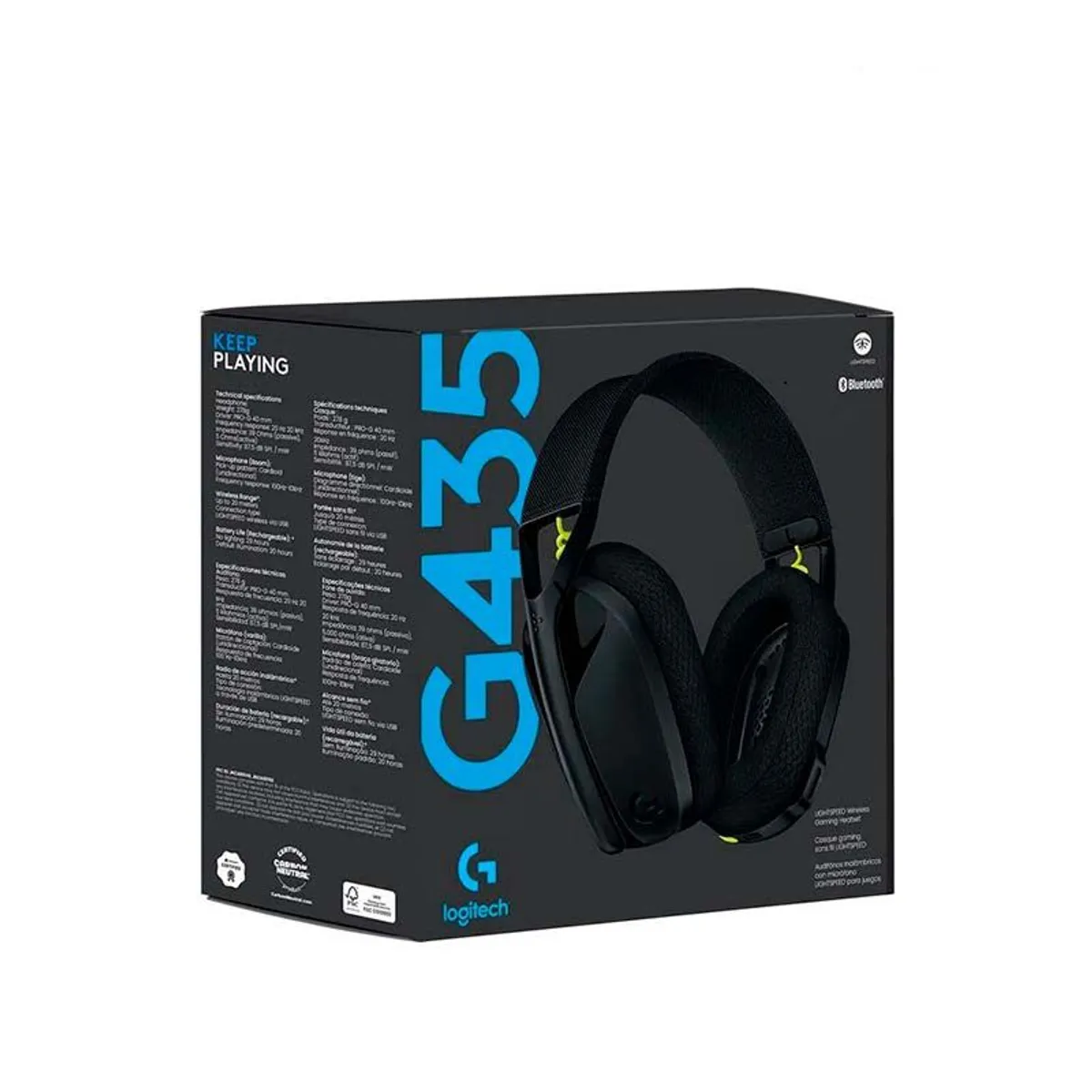 LOGITECH - AUDIFONO LOGITECH G435 INALAMBRICO LIGHTSPEED BLACK LOGITECH