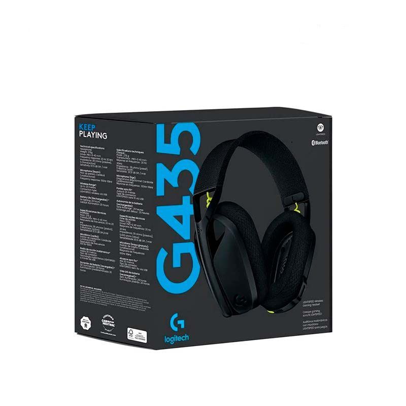 LOGITECH - AUDIFONO LOGITECH G435 INALAMBRICO LIGHTSPEED BLACK LOGITECH