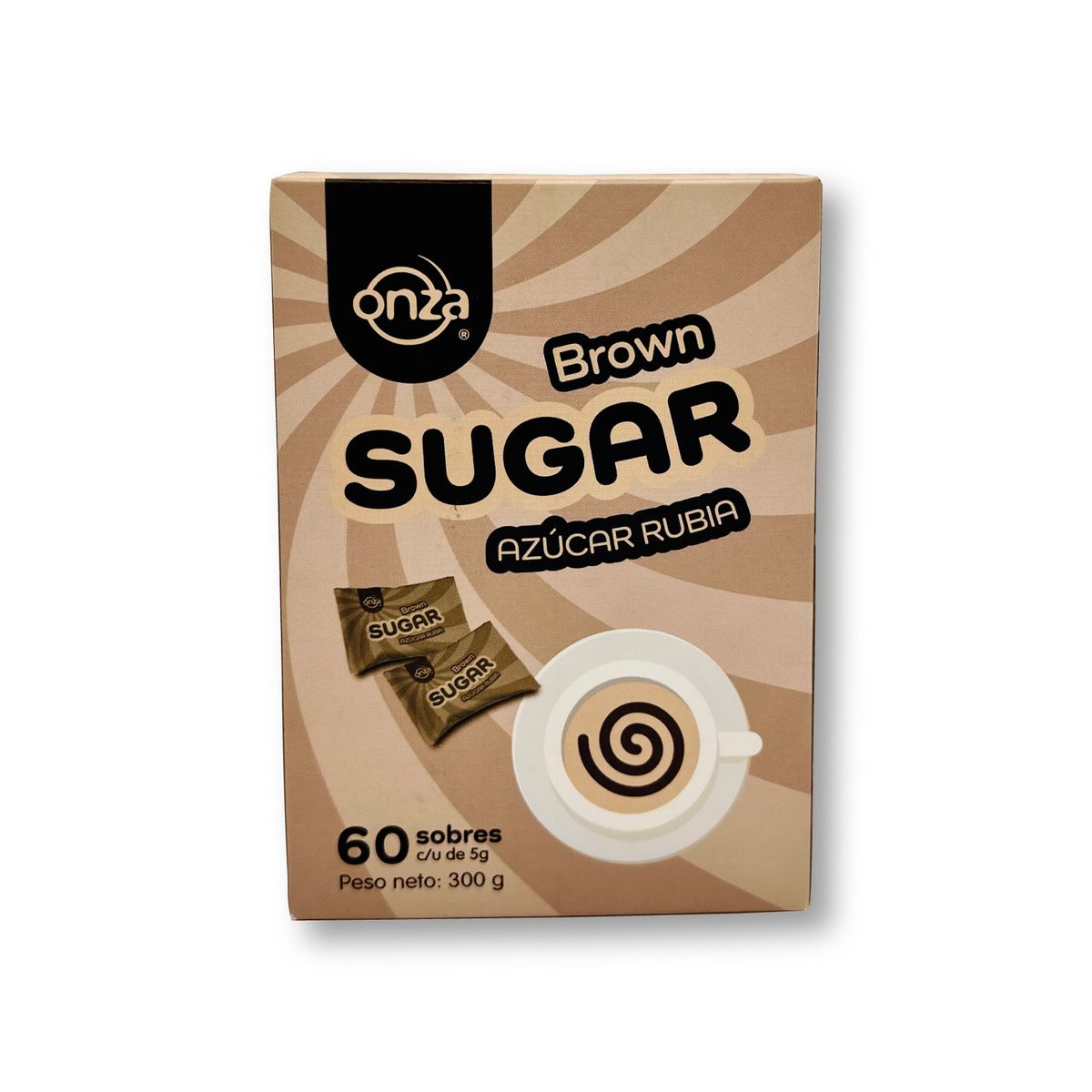 ONZA - Azúcar rubia Onza caja x 60 sobres