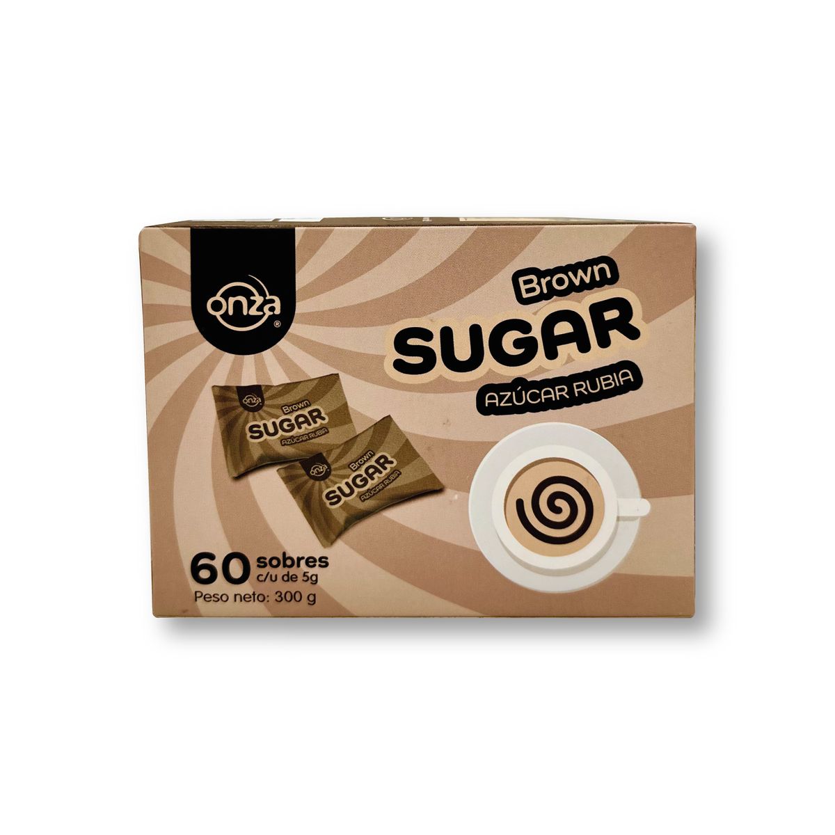 ONZA - Azúcar rubia Onza caja x 60 sobres