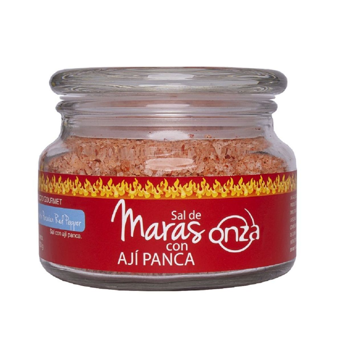 ONZA - Sal de Maras con Ají Panca Onza pote vidrio 400g