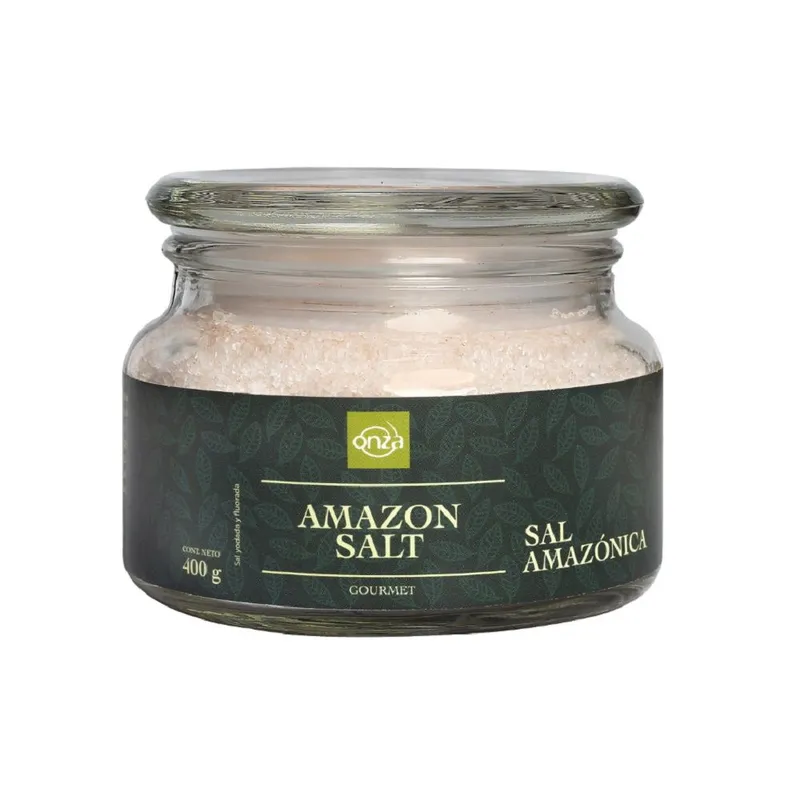 ONZA - Sal Amazónica Onza pote vidrio 400 g