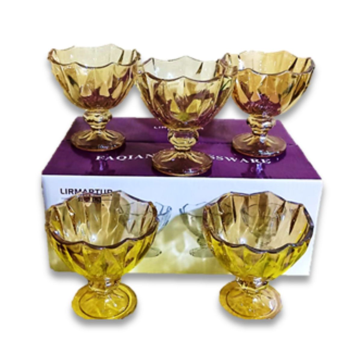 GENERICO - COPAS DE VIDRIO SET X 6 UNIDADES