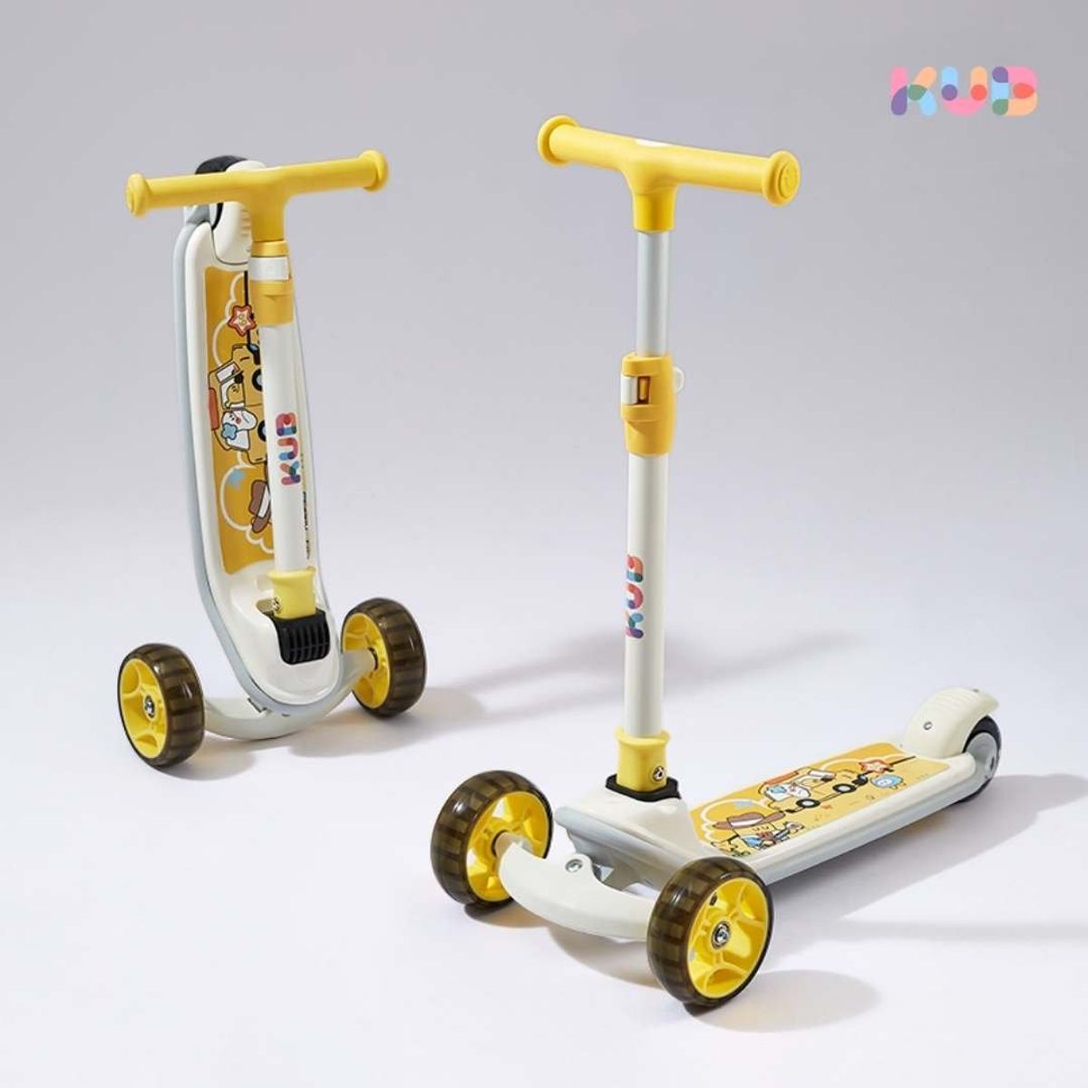 KUB - Scooter con estabilizador para niños Amarillo original KUB