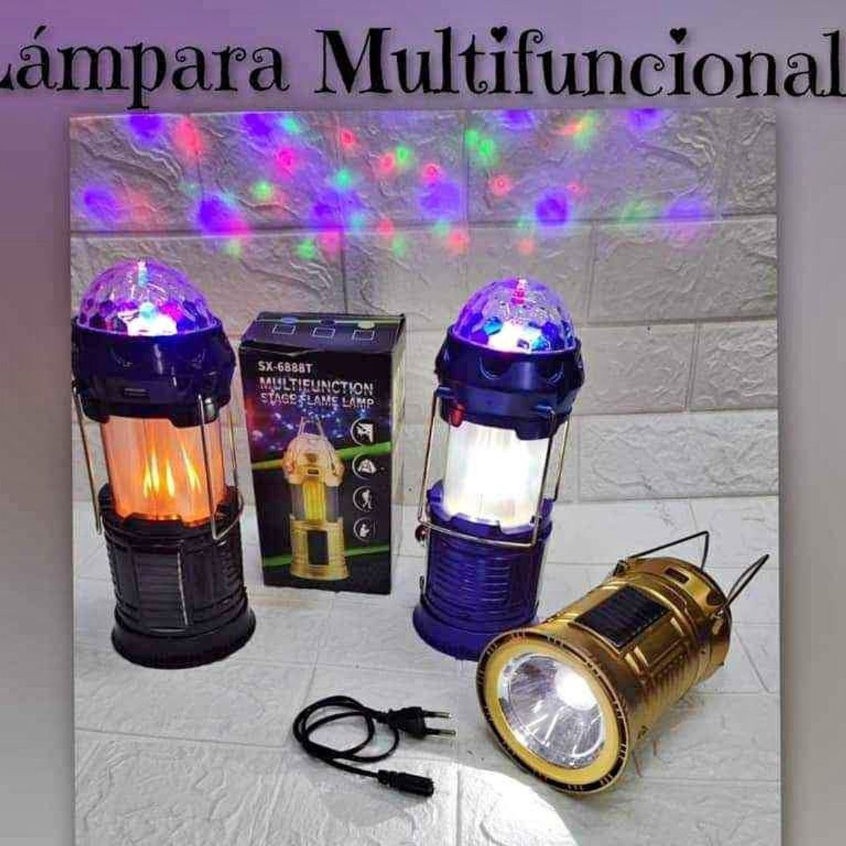 GENERICO - Lámpara multifuncional 4 en 1