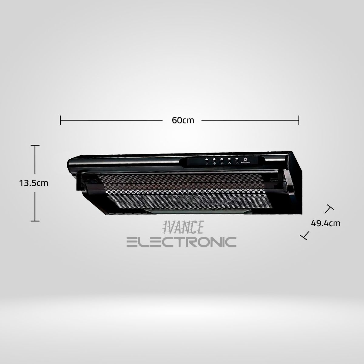 INDURAMA - Campana Extractora INDURAMA CEI-602NE NEGRO