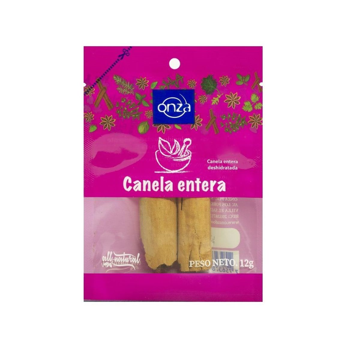 ONZA - Canela entera Onza sobre 12g
